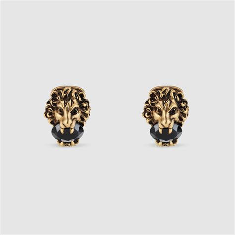 gucci cuflinks|Gucci cufflinks lion.